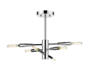Z-Lite - 737SF6-CH - Six Light Semi Flush Mount - Ascension - Chrome