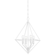 Hudson Valley - 3117-WP - Four Light Pendant - Haines - White Plaster