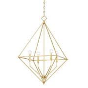 Hudson Valley - 3129-GL - Four Light Pendant - Haines - Gold Leaf