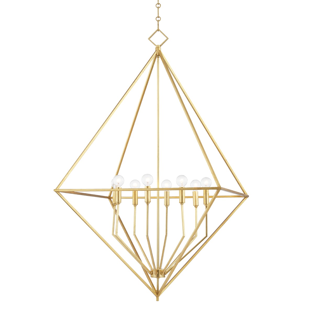 Hudson Valley - 3140-GL - Eight Light Pendant - Haines - Gold Leaf