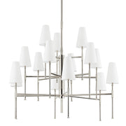 Hudson Valley - 3748-PN - 15 Light Chandelier - Bowery - Polished Nickel