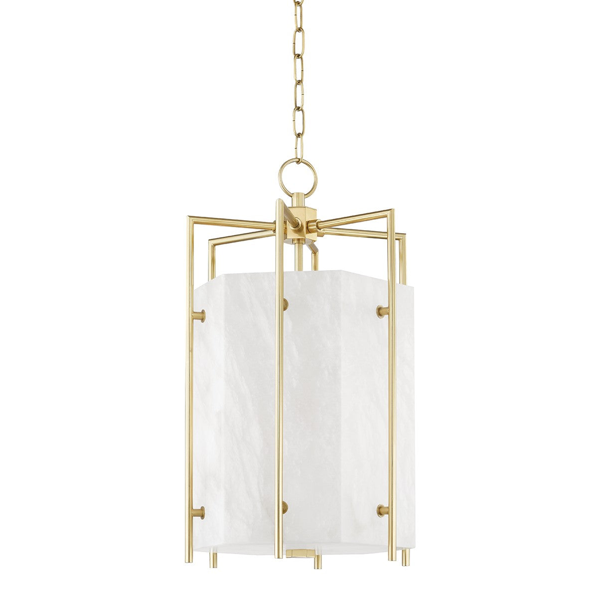 Hudson Valley - 7014-AGB - LED Pendant - Flatbush - Aged Brass