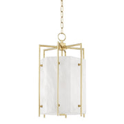 Hudson Valley - 7014-AGB - LED Pendant - Flatbush - Aged Brass