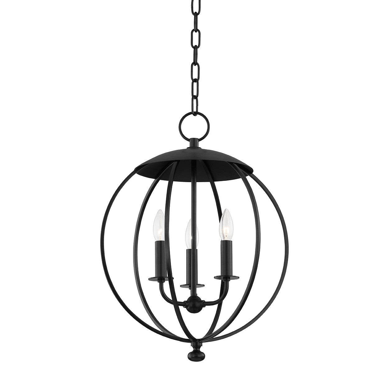 Hudson Valley - 9117-AI - Three Light Pendant - Wesley - Aged Iron