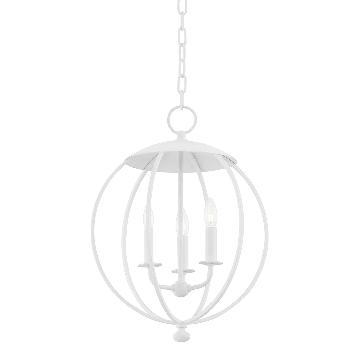 Hudson Valley - 9117-WP - Three Light Pendant - Wesley - White Plaster