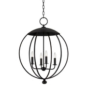 Hudson Valley - 9124-AI - Four Light Pendant - Wesley - Aged Iron