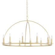 Hudson Valley - 9547-AGB - 12 Light Chandelier - Howell - Aged Brass