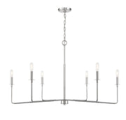 Savoy House - 1-2221-6-109 - Six Light Chandelier - Salerno - Polished Nickel