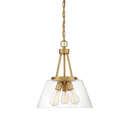 Savoy House - 7-1025-3-322 - Three Light Pendant - Calhoun - Warm Brass