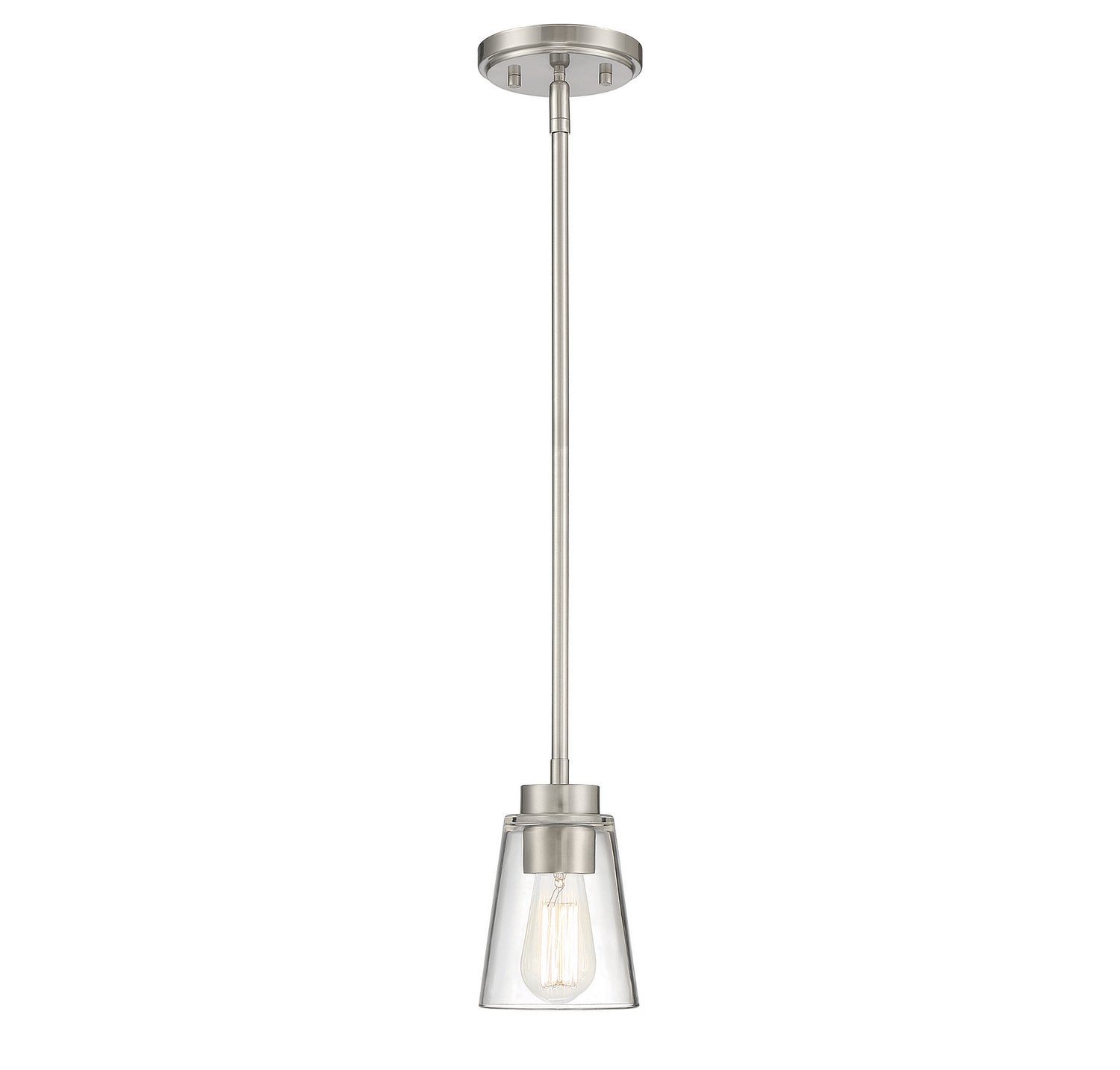 Savoy House - 7-1026-1-SN - One Light Mini-Pendant - Calhoun - Satin Nickel