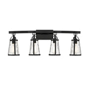 Savoy House - 8-560-4-BK - Four Light Bath Bar - Albany - Black