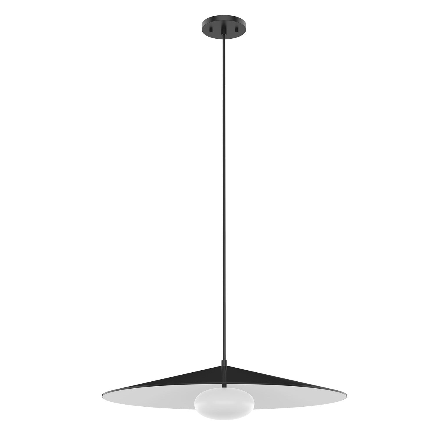 Kuzco Lighting - PD22824-BK/WH - LED Pendant - Cruz - Metal - Black/White