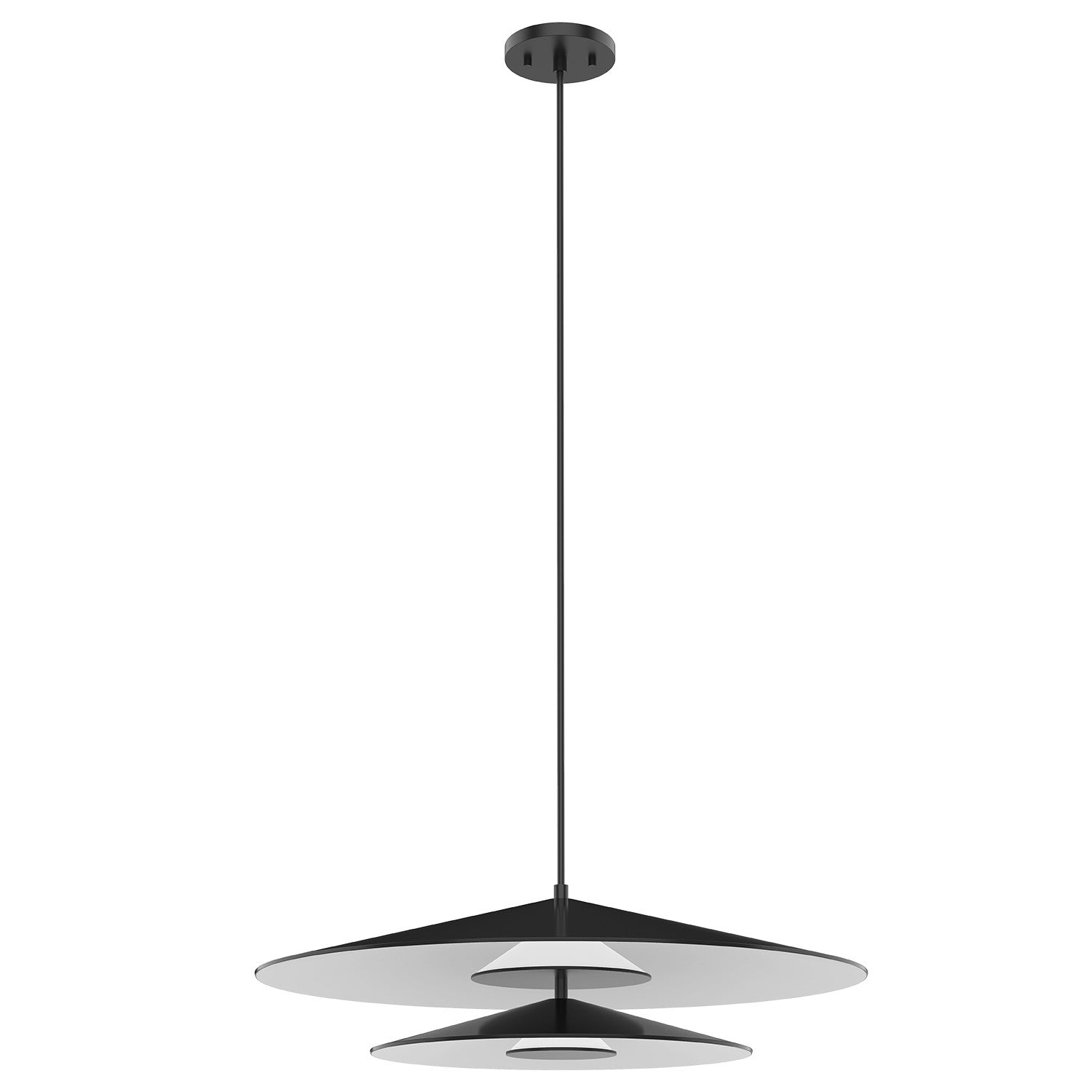 Kuzco Lighting - PD22907-BK/WH - LED Pendant - Cruz - Metal - Black/White