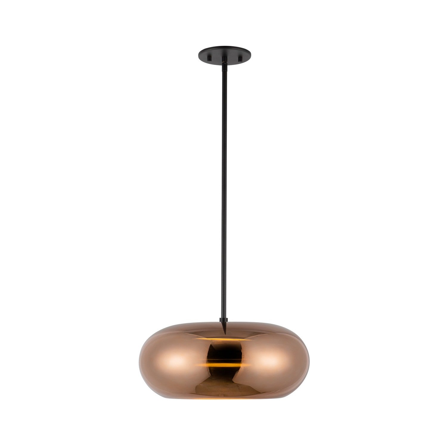 Kuzco Lighting - PD62014-BK/CP - LED Pendant - Trinity - Black/Copper