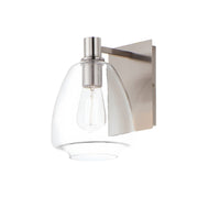 Maxim - 11111CLSN - One Light Wall Sconce - Babylon - Satin Nickel