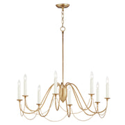Maxim - 12168GL - Eight Light Chandelier - Plumette - Gold Leaf