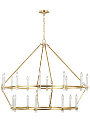Visual Comfort Studio - CC14420BBS - 20 Light Chandelier - Marston - Burnished Brass