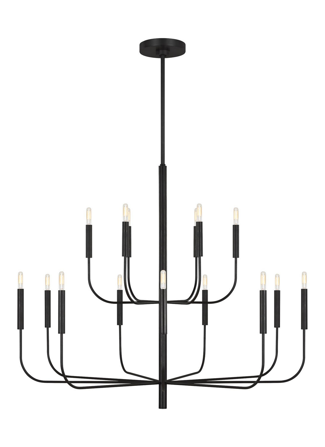 Visual Comfort Studio - EC10015AI - 15 Light Chandelier - Brianna - Aged Iron
