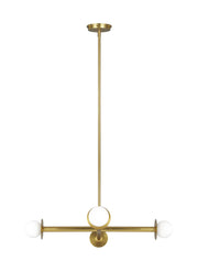Visual Comfort Studio - KC1064BBS - Four Light Chandelier - Nodes - Burnished Brass