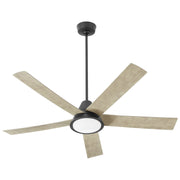 Quorum - 3-115-15 - 56"Ceiling Fan - Temple - Black