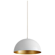 Quorum - 3-20-650 - LED Pendant - Lucci - White|Industrial Brass