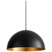Quorum - 3-21-1550 - LED Pendant - Lucci - Black|Industrial Brass