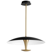 Quorum - 3-647-1540 - LED Pendant - Spacely - Black|Aged Brass