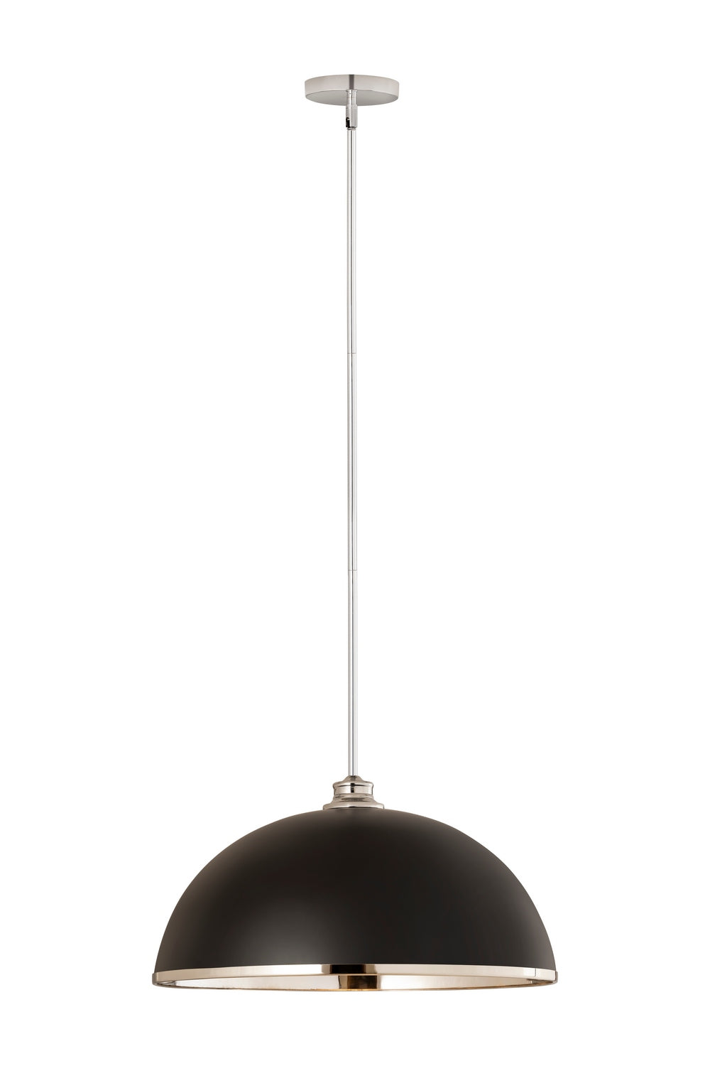 Z-Lite - 1004P20-MB-CH - One Light Pendant - Landry - Matte Black + Chrome
