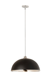 Z-Lite - 1004P20-MB-CH - One Light Pendant - Landry - Matte Black + Chrome