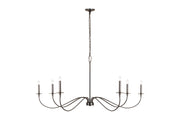 Z-Lite - 2301-63BP - Six Light Chandelier - Arrington - Plated Bronze