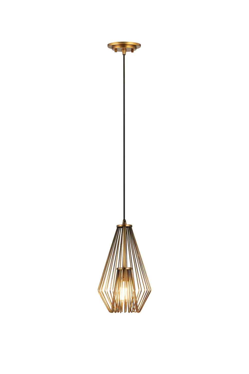 Z-Lite - 442MP-RB - One Light Pendant - Quintus - Rubbed Brass