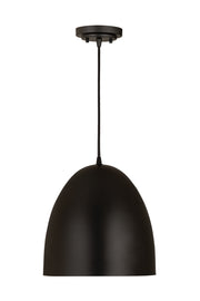 Z-Lite - 6012P12-SBK - One Light Pendant - Z-Studio - Satin Black