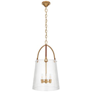 Ralph Lauren - RL 5653NB/SDL-CG - Three Light Lantern - Julian - Natural Brass and Saddle Leather