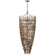 Visual Comfort Signature - JN 5135ABL - LED Chandelier - Vacarro - Antique Bronze Leaf