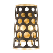 Varaluz - 346W02MBFG - Two Light Wall Sconce - Bailey - Matte Black/French Gold