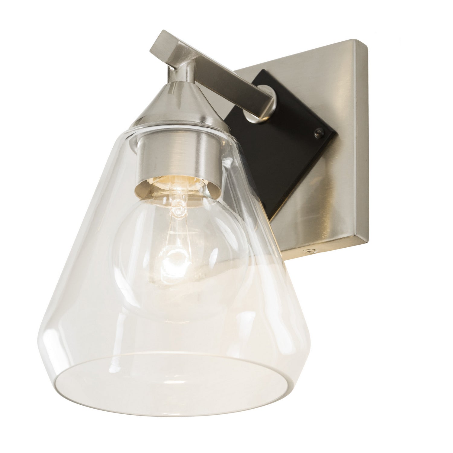 Varaluz - 349B01BNMB - One Light Bath - Prestige - Brushed Nickel/Matte Black