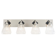Varaluz - 349B04BNMB - Four Light Bath - Prestige - Brushed Nickel/Matte Black