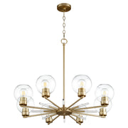 Quorum - 6317-8-80 - Eight Light Chandelier - Volán - Aged Brass