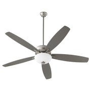 Quorum - 70605-65 - 60"Ceiling Fan - Breeze - Satin Nickel