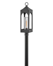 Hinkley - 18081DSZ - LED Post Top or Pier Mount Lantern - Amina - Distressed Zinc
