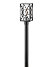 Hinkley - 18371BK - LED Post Top or Pier Mount Lantern - Brixton - Black