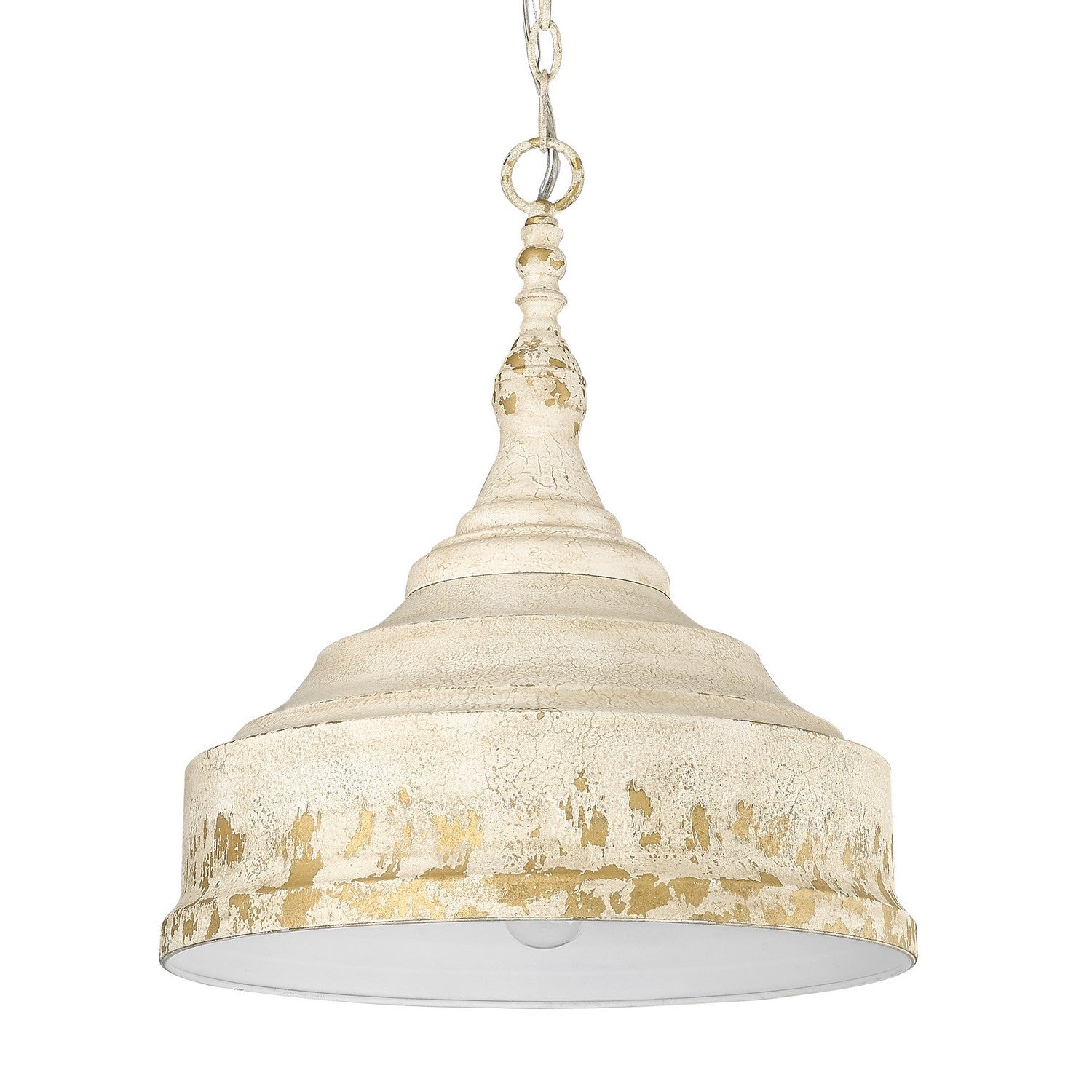Golden - 0806-3P AI - Three Light Pendant - Keating - Antique Ivory