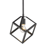 Golden - 2086-M1L BLK - One Light Mini Pendant - Cassio - Matte Black