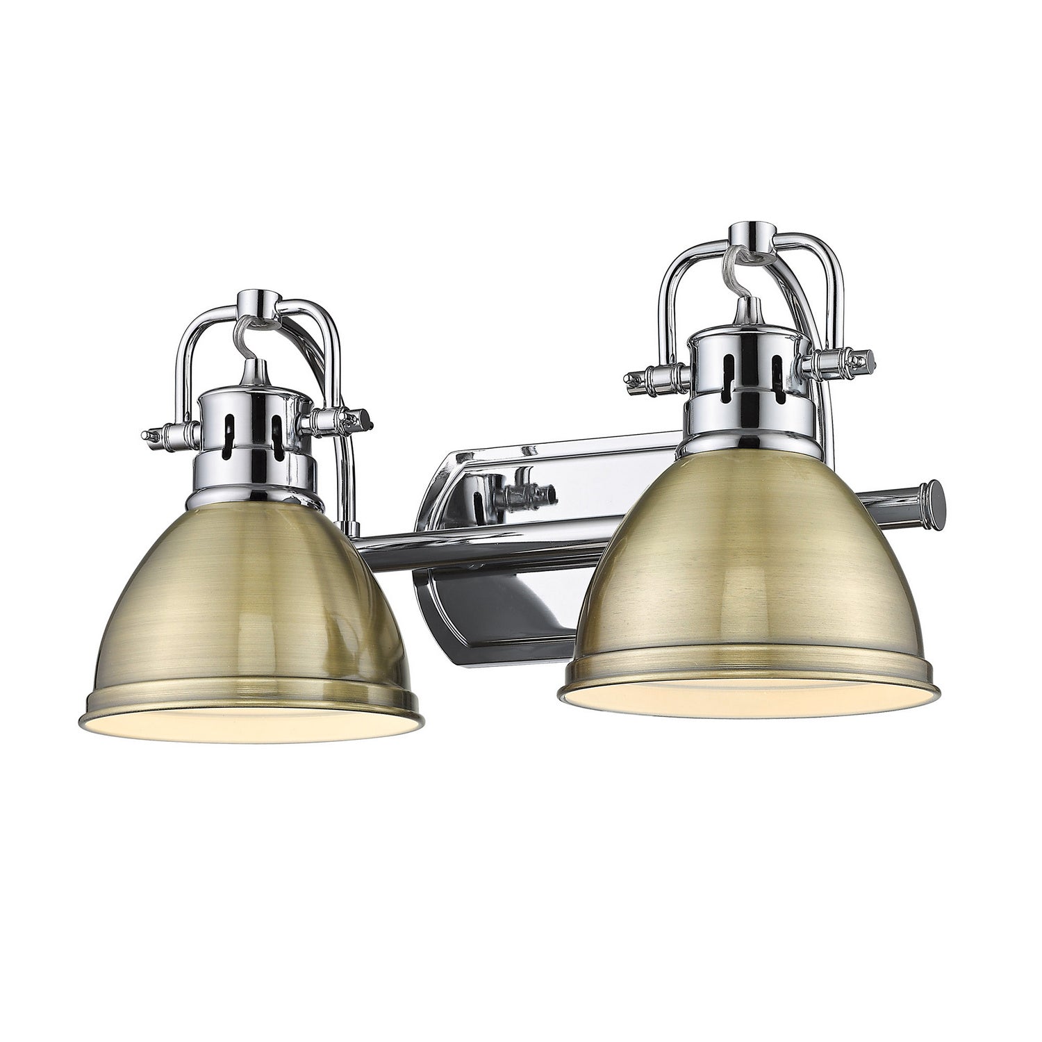 Golden - 3602-BA2 CH-AB - Two Light Bath Vanity - Duncan - Chrome