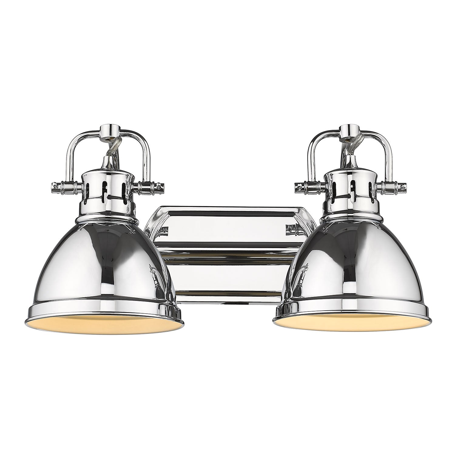 Golden - 3602-BA2 CH-CH - Two Light Bath Vanity - Duncan - Chrome