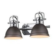 Golden - 3602-BA2 CH-RBZ - Two Light Bath Vanity - Duncan - Chrome