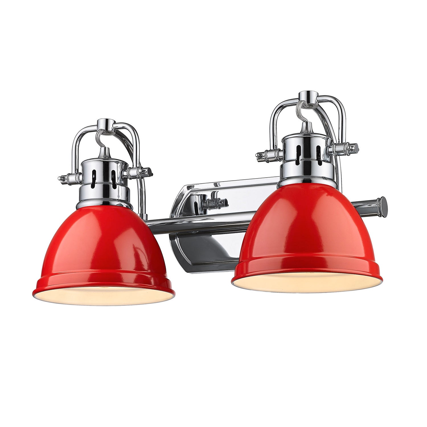 Golden - 3602-BA2 CH-RD - Two Light Vanity - Duncan - Chrome