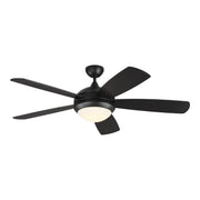 Generation Lighting - 5DISM52MBKD - 52" Ceiling Fan - Discus - Midnight Black