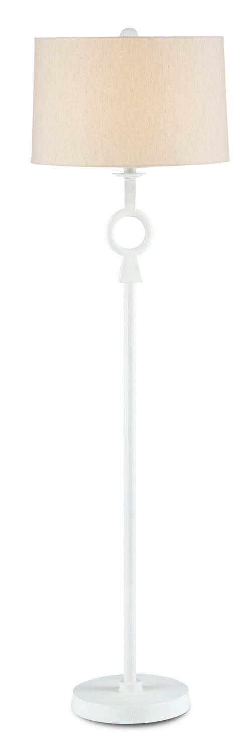 Currey and Company - 8000-0092 - One Light Floor Lamp - Germaine Collection - White