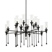 Hudson Valley - 4142-BI - 16 Light Chandelier - Chisel - Black Iron
